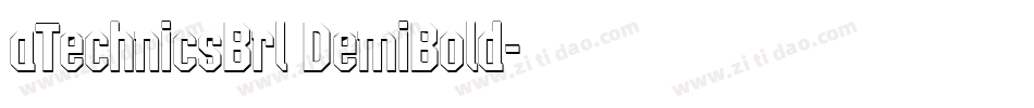 aTechnicsBrl DemiBold字体转换